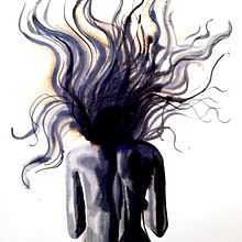 River Woman . Traditional illustration, Fine Arts, Writing, Watercolor Painting, Stor, telling, and Artistic Drawing project by Agata Ewa Kordecka - 08.16.2021