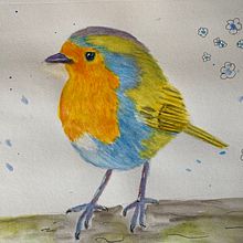 Mi Proyecto del curso: Acuarela artística para ilustración de aves. Un proyecto de Ilustración tradicional, Pintura a la acuarela, Dibujo realista e Ilustración naturalista				 de Marcela Pacheco Weber - 16.08.2021