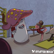 Ilustración en Procreate. Un proyecto de Ilustración tradicional, Diseño de personajes, Ilustración digital, Ilustración infantil y Dibujo digital de Andrea Nogales - 16.08.2021