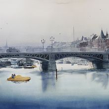 Stockholm. Fine Arts, and Watercolor Painting project by Christian Koivumaa - 08.16.2021