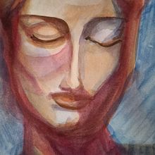 Mi Proyecto del curso: Retrato artístico en acuarela. Fine Arts, Painting, Watercolor Painting, and Portrait Drawing project by alenadejava - 08.17.2021