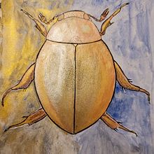 Gold Beatle. Un proyecto de Pintura a la acuarela de Juan Lopez - 16.08.2021