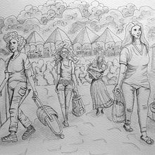 Mi Proyecto del curso: Fundamentos del dibujo de personas a partir de la imaginación. Traditional illustration, Fine Arts, Sketching, Pencil Drawing, Drawing, Artistic Drawing, and Figure Drawing project by Ana Karina Moreno - 08.17.2021