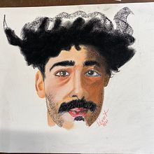 Chalk pastel portrait from Domestika class. Ilustração tradicional projeto de Phyllis Anne Taylor - 17.08.2021