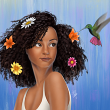 Mi Proyecto del curso: Personajes femeninos poderosos: ilustra la diversidad. Un progetto di Illustrazione tradizionale, Pittura, Illustrazione digitale, Disegno digitale e Pittura digitale di Leonardo Sevilla - 17.08.2021