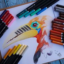Beak. Un progetto di Disegno realistico, Illustrazione tradizionale, Sketchbook e Creatività di Tina Schlesinger - 31.07.2021