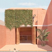 Mon projet du cours : Représentation graphique de projets architecturaux. Architecture, Graphic Design, Interior Architecture, Interior Design, L, scape Architecture, Collage, Digital Architecture, and Architectural Illustration project by Fabien LOPEZ - 08.17.2021