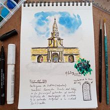 Meu projeto do curso: Caderno de viagem em aquarela Ein Projekt aus dem Bereich Traditionelle Illustration, Aquarellmalerei, Architektonische Illustration und Sketchbook von Guillermo Paternina Berrocal - 16.08.2021