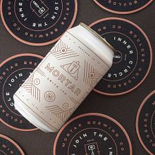 Mortar Brewery Brand Identity. Design, Packaging, Graphic Design, T, and pograph project by Kevin Craft - 08.17.2021