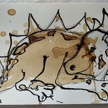 My project in Illustration Techniques to Unlock your Creativity course. Design, Traditional illustration, Fine Arts, Painting, Creativit, Creating with Kids, and Sketchbook project by Kati KÓTI - 08.17.2021
