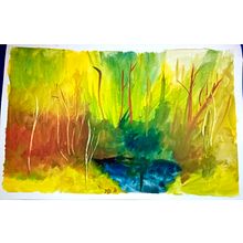 Edén . Artes plásticas, Pintura, e Pintura em aquarela projeto de Etna Ariadna Dominguez Ramirez - 17.08.2021