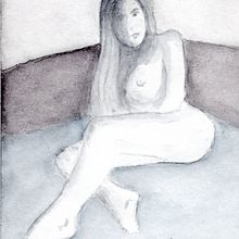 Meu projeto do curso: Figura humana em aquarela. Un proyecto de Ilustración tradicional, Bellas Artes, Pintura, Pintura a la acuarela, Dibujo realista y Dibujo anatómico de Flavio Santos - 18.08.2021