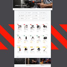 Marketplace for construction tools. Un projet de Webdesign , et UX / UI de zarikfly_ay - 18.08.2021