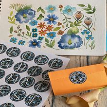 Mi Proyecto del curso: Estampados florales en acuarela con colores vibrantes. Un projet de Illustration traditionnelle, Création de motifs, Aquarelle, Illustration botanique, Beaux Arts, Dessin au cra, on , et Peinture de Ana Laura Moreno Díaz - 16.08.2021