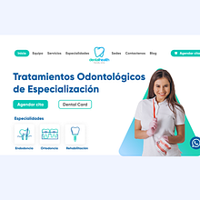 Servicios odontológicos (Figma + Wordpress). Web Design, and Web Development project by Willyher Alzamora Alonso - 05.30.2021