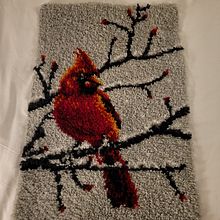 My project in Introduction to Latch Hooking and Locker Hooking course. Decoration, and Fiber Arts project by nicita - 08.16.2021