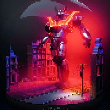 Mazinger pixelizado. Un proyecto de Motion Graphics, 3D y Dirección de arte de Ro Bot - 19.08.2021
