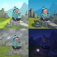 Mon projet du cours : Principes d’illumination pour la peinture numérique. Un progetto di Illustrazione tradizionale, Illustrazione digitale e Pittura digitale di fanny_protat - 19.08.2021
