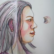 Mi Proyecto del curso: Cuaderno de retratos en acuarela. Painting, Watercolor Painting, Portrait Drawing, and Sketchbook project by Ana Karina Moreno - 08.19.2021
