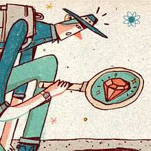 LEARN SOMETHING NEW ABOUT YOURSELF.. Traditional illustration, Digital Illustration, Editorial Illustration, and Editorial Design project by Jorge Cha - 08.19.2021