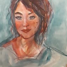 My project in Artistic Portrait with Watercolors course. Un progetto di Belle arti, Pittura, Pittura ad acquerello e Disegno di ritratti di stephanie_beever - 19.08.2021