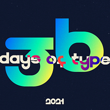 36 Days of Type. Motion Graphics, e Tipografia projeto de Cristina Nedelcev - 20.08.2021