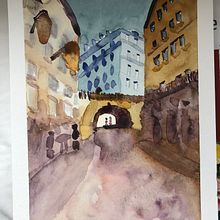 Mi projecto . Un progetto di Illustrazione tradizionale, Bozzetti, Disegno, Pittura ad acquerello, Illustrazione architettonica e Sketchbook di dannyboy2021 - 20.08.2021