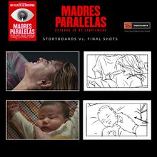 Madres Paralelas / Parallel Mothers - Storyboards. Un proyecto de Stor, board, Cine, vídeo, televisión, Cine y Dibujo de Pablo Buratti - 20.08.2021