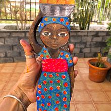 Mi pequeña chica africana. Projekt z dziedziny Projektowanie postaci, Projektowanie zabawek, To i art użytkownika malamairechrystel - 20.08.2021