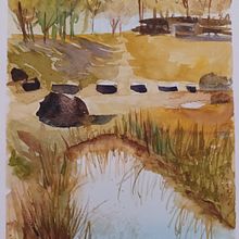 Mi Proyecto del curso: Paisajes naturales en acuarela. Un progetto di Belle arti, Pittura e Pittura ad acquerello di racali78 - 21.08.2021