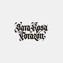 Sara Rosa Corazón. Design, Tattoo Design, Logo Design, Calligraph, Lettering, Br, ing, Identit, T, and pograph project by Panda - 08.22.2021