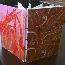 Artist books made with Liz Jeneid. Blank, sewn.. Bookbinding, and Printing project by jean burke - 08.22.2021