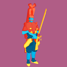 My project in Geometric Illustration with Volume course. Een project van Traditionele illustratie, Ontwerp van personages y Digitale illustratie van nazım ekrem - 22.08.2021