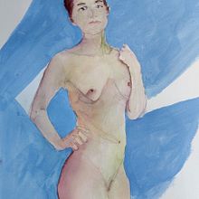 My project in The Human Figure in Watercolor course. Un proyecto de Ilustración tradicional, Bellas Artes, Pintura, Pintura a la acuarela, Dibujo realista y Dibujo anatómico de Marco Santarelli - 22.08.2021