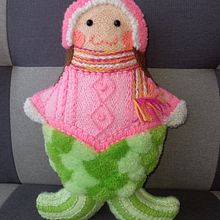 Mi Proyecto del curso: Diseño y bordado de muñecos con aguja mágica. Un proyecto de Bordado, Decoración de interiores, Art to y Punch needle de Lisa Maria Cabrera - 22.08.2021