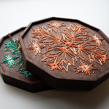 Collection of Geometric Patterns. Een project van Textiel,  Ontwerp, Craft, Borduurwerk y Houtbewerking van Sara Pastrana (Flourishing Fibers) - 22.08.2021