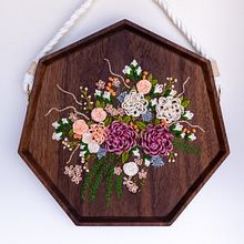 Wedding Bouquet Commission. Fiber Arts, Embroider, Arts, Crafts, and Woodworking project by Sara Pastrana (Flourishing Fibers) - 08.23.2021