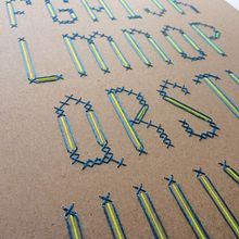 Typography and Embroidery. Un projet de T, pographie, Design t, pographique, Broderie, Art textile , et Artisanat de Sara Pastrana (Flourishing Fibers) - 23.08.2021
