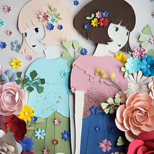 Flores - Proyecto Personal. Un projet de Papercraft, Illustration traditionnelle, Artisanat , et Beaux Arts de Noe Arata - 23.08.2021