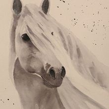 My project in Expressive Animal Portraits in Watercolor course. Traditional illustration, Watercolor Painting, Realistic Drawing, Naturalistic Illustration, and Painting project by Celeste Delaney - 08.23.2021