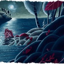 Midnight Lake Nymph. Traditional illustration, Digital Illustration, and Digital Painting project by Inês Martins - 07.06.2021