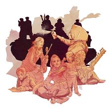 My project in Illustration with a Social Purpose: Shamsia for Afghanistan. Traditional illustration, Vector Illustration, and Digital Illustration project by Mieke Evenepoel - 08.23.2021