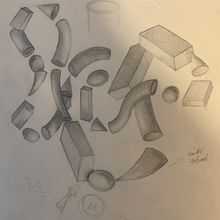 Schatten Studie. Projekt z dziedziny Trad, c i jna ilustracja użytkownika sven_zschunke - 10.06.2016