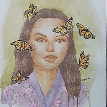 Mi Proyecto del curso: Retratos en acuarela: captura la personalidad de tu modelo. Un proyecto de Bellas Artes, Pintura, Pintura a la acuarela y Dibujo de Retrato de Zayed Zabala Vallejo - 23.08.2021