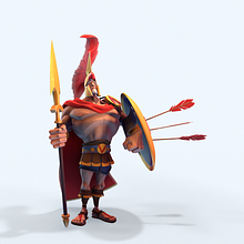 Arrogant Centurion (Concept by IF Aifan). Un progetto di Modellazione 3D e 3D di Daniel Martínez Mateos - 20.01.2021
