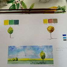 My final results in Watercolor Travel Journal course. Traditional illustration, Watercolor Painting, Architectural Illustration, and Sketchbook project by Ivonne Wierink - 08.24.2021
