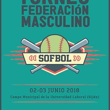 Federación de Béisbol y Softbol del Principado de Asturias. Poster Design, Graphic Design, and Advertising project by María Merediz Romo - 08.24.2021