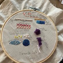My project in Basic Embroidery Techniques: Stitches, Compositions, and Color Ranges course Ein Projekt aus dem Bereich Erweiterungsentwicklung, Design von Garderoben und Farbenlehre von Ana M Pena - 24.08.2021