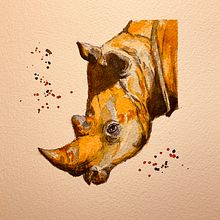 My project in Expressive Animal Portraits in Watercolor course. Traditional illustration, Watercolor Painting, Realistic Drawing, and Naturalistic Illustration project by Liz - 08.24.2021