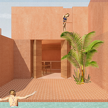 Mi Proyecto del curso: Representación gráfica de proyectos arquitectónicos. Architecture, Graphic Design, Interior Architecture, Interior Design, L, scape Architecture, Collage, Digital Architecture, and Architectural Illustration project by laum_nueno - 08.24.2021